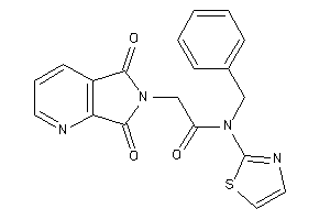 N-benzyl-2-(5,7-diketopyrrolo[3,4-b]pyridin-6-yl)-N-thiazol-2-yl-acetamide