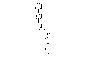 2-[4-(1,3-dithian-2-yl)phenoxy]acetic Acid [2-keto-2-(4-phenylpiperazino)ethyl] Ester
