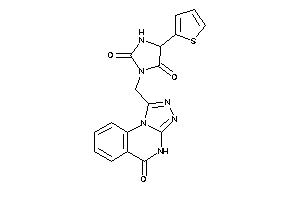 3-[(5-keto-4H-[1,2,4]triazolo[4,3-a]quinazolin-1-yl)methyl]-5-(2-thienyl)hydantoin