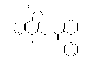 4-[3-keto-3-(2-phenylpiperidino)propyl]-3,3a-dihydro-2H-pyrrolo[1,2-a]quinazoline-1,5-quinone
