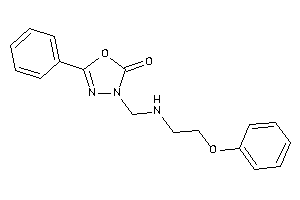 3-[(2-phenoxyethylamino)methyl]-5-phenyl-1,3,4-oxadiazol-2-one