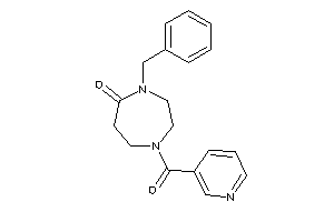 4-benzyl-1-nicotinoyl-1,4-diazepan-5-one