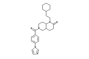 1-(2-cyclohexylethyl)-6-(4-imidazol-1-ylbenzoyl)-4,4a,5,7,8,8a-hexahydro-3H-1,6-naphthyridin-2-one