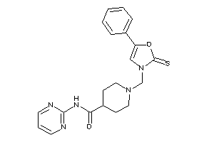 1-[(5-phenyl-2-thioxo-4-oxazolin-3-yl)methyl]-N-(2-pyrimidyl)isonipecotamide