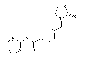 Image of N-(2-pyrimidyl)-1-[(2-thioxothiazolidin-3-yl)methyl]isonipecotamide