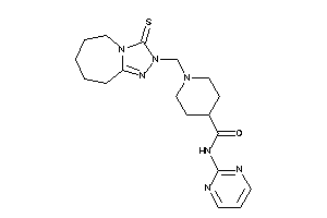 N-(2-pyrimidyl)-1-[(3-thioxo-6,7,8,9-tetrahydro-5H-[1,2,4]triazolo[4,3-a]azepin-2-yl)methyl]isonipecotamide