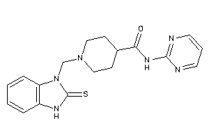 N-(2-pyrimidyl)-1-[(2-thioxo-3H-benzimidazol-1-yl)methyl]isonipecotamide