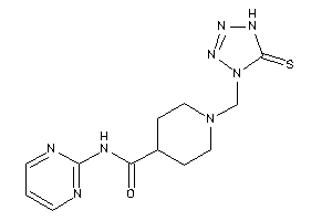 N-(2-pyrimidyl)-1-[(5-thioxo-1H-tetrazol-4-yl)methyl]isonipecotamide