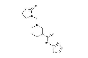 Image of N-(1,3,4-thiadiazol-2-yl)-1-[(2-thioxothiazolidin-3-yl)methyl]nipecotamide