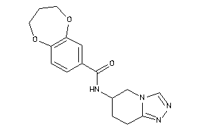 N-(5,6,7,8-tetrahydro-[1,2,4]triazolo[4,3-a]pyridin-6-yl)-3,4-dihydro-2H-1,5-benzodioxepine-7-carboxamide