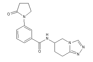 3-(2-ketopyrrolidino)-N-(5,6,7,8-tetrahydro-[1,2,4]triazolo[4,3-a]pyridin-6-yl)benzamide