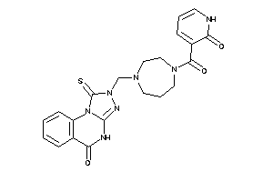 2-[[4-(2-keto-1H-pyridine-3-carbonyl)-1,4-diazepan-1-yl]methyl]-1-thioxo-4H-[1,2,4]triazolo[4,3-a]quinazolin-5-one