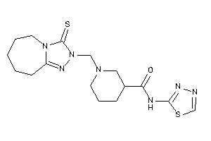 N-(1,3,4-thiadiazol-2-yl)-1-[(3-thioxo-6,7,8,9-tetrahydro-5H-[1,2,4]triazolo[4,3-a]azepin-2-yl)methyl]nipecotamide