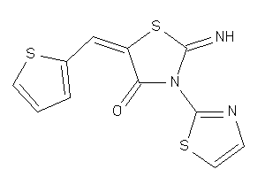 2-imino-5-(2-thenylidene)-3-thiazol-2-yl-thiazolidin-4-one