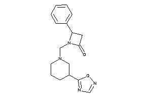 1-[[3-(1,2,4-oxadiazol-5-yl)piperidino]methyl]-4-phenyl-azetidin-2-one