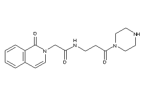 Image of 2-(1-keto-2-isoquinolyl)-N-(3-keto-3-piperazino-propyl)acetamide