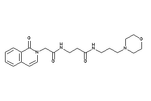 3-[[2-(1-keto-2-isoquinolyl)acetyl]amino]-N-(3-morpholinopropyl)propionamide