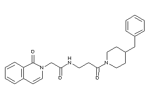 Image of N-[3-(4-benzylpiperidino)-3-keto-propyl]-2-(1-keto-2-isoquinolyl)acetamide