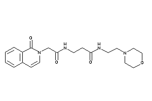 3-[[2-(1-keto-2-isoquinolyl)acetyl]amino]-N-(2-morpholinoethyl)propionamide