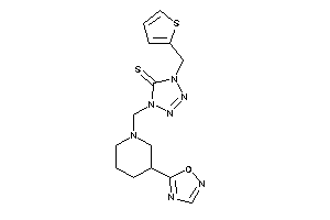 1-[[3-(1,2,4-oxadiazol-5-yl)piperidino]methyl]-4-(2-thenyl)tetrazole-5-thione