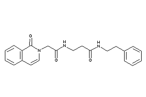 3-[[2-(1-keto-2-isoquinolyl)acetyl]amino]-N-phenethyl-propionamide