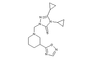 Image of 4,5-dicyclopropyl-2-[[3-(1,2,4-oxadiazol-5-yl)piperidino]methyl]-1,2,4-triazole-3-thione