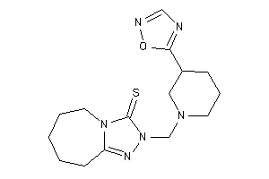 Image of 2-[[3-(1,2,4-oxadiazol-5-yl)piperidino]methyl]-6,7,8,9-tetrahydro-5H-[1,2,4]triazolo[4,3-a]azepine-3-thione