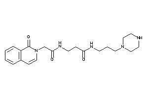 3-[[2-(1-keto-2-isoquinolyl)acetyl]amino]-N-(3-piperazinopropyl)propionamide