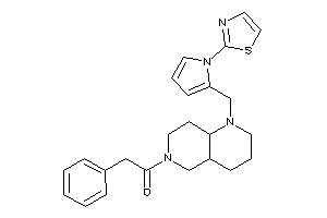 2-phenyl-1-[1-[(1-thiazol-2-ylpyrrol-2-yl)methyl]-2,3,4,4a,5,7,8,8a-octahydro-1,6-naphthyridin-6-yl]ethanone