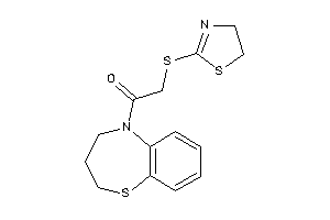 1-(3,4-dihydro-2H-1,5-benzothiazepin-5-yl)-2-(2-thiazolin-2-ylthio)ethanone
