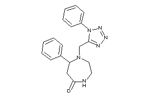 7-phenyl-1-[(1-phenyltetrazol-5-yl)methyl]-1,4-diazepan-5-one