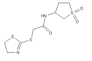 Image of N-(1,1-diketothiolan-3-yl)-2-(2-thiazolin-2-ylthio)acetamide