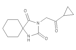 Image of 3-(2-cyclopropyl-2-keto-ethyl)-1,3-diazaspiro[4.5]decane-2,4-quinone