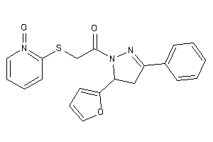 Image of 1-[5-(2-furyl)-3-phenyl-2-pyrazolin-1-yl]-2-[(1-keto-2-pyridyl)thio]ethanone