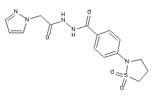 Image of 4-(1,1-diketo-1,2-thiazolidin-2-yl)-N'-(2-pyrazol-1-ylacetyl)benzohydrazide