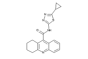 Image of N-(5-cyclopropyl-1,3,4-thiadiazol-2-yl)-1,2,3,4-tetrahydroacridine-9-carboxamide