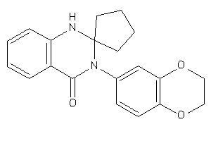 Image of 3-(2,3-dihydro-1,4-benzodioxin-6-yl)spiro[1H-quinazoline-2,1'-cyclopentane]-4-one