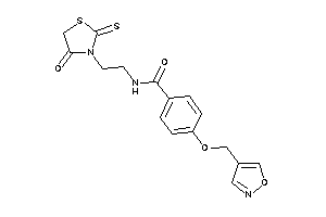 Image of 4-(isoxazol-4-ylmethoxy)-N-[2-(4-keto-2-thioxo-thiazolidin-3-yl)ethyl]benzamide