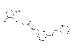Image of 3-(3-benzoxyphenyl)-N-[2-(4-keto-2-thioxo-thiazolidin-3-yl)ethyl]acrylamide