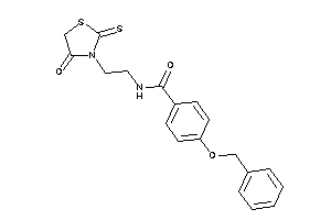 4-benzoxy-N-[2-(4-keto-2-thioxo-thiazolidin-3-yl)ethyl]benzamide
