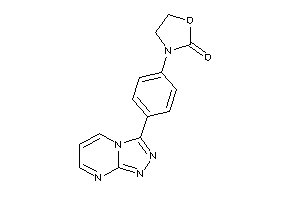 3-[4-([1,2,4]triazolo[4,3-a]pyrimidin-3-yl)phenyl]oxazolidin-2-one