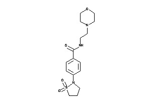Image of 4-(1,1-diketo-1,2-thiazolidin-2-yl)-N-(2-morpholinoethyl)benzamide