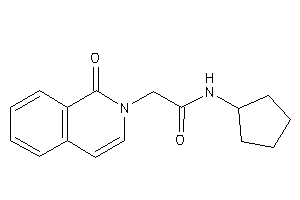 N-cyclopentyl-2-(1-keto-2-isoquinolyl)acetamide
