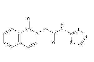 Image of 2-(1-keto-2-isoquinolyl)-N-(1,3,4-thiadiazol-2-yl)acetamide