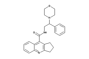 Image of N-(2-morpholino-2-phenyl-ethyl)-2,3-dihydro-1H-cyclopenta[b]quinoline-9-carboxamide