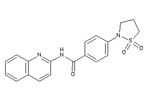 Image of 4-(1,1-diketo-1,2-thiazolidin-2-yl)-N-(2-quinolyl)benzamide