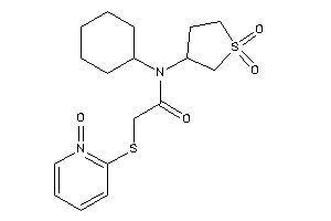 N-cyclohexyl-N-(1,1-diketothiolan-3-yl)-2-[(1-keto-2-pyridyl)thio]acetamide