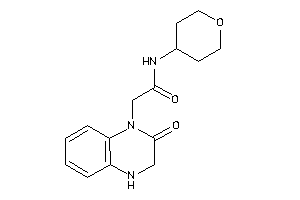 2-(2-keto-3,4-dihydroquinoxalin-1-yl)-N-tetrahydropyran-4-yl-acetamide
