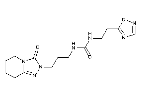 1-[3-(3-keto-5,6,7,8-tetrahydro-[1,2,4]triazolo[4,3-a]pyridin-2-yl)propyl]-3-[2-(1,2,4-oxadiazol-5-yl)ethyl]urea