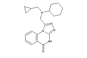 Image of 1-[[cyclohexyl(cyclopropylmethyl)amino]methyl]-4H-[1,2,4]triazolo[4,3-a]quinazolin-5-one